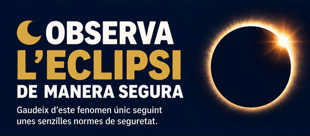 ☀️? Viu l’eclipsi solar des del Parc del Barri Sant Josep