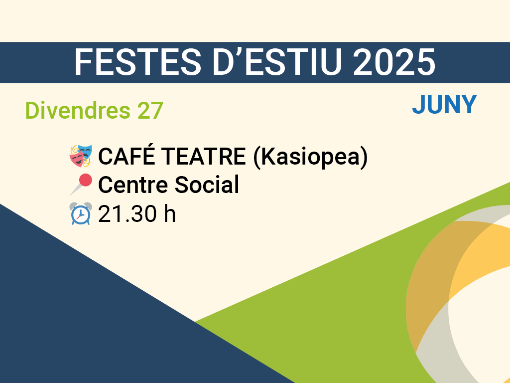 Café Teatre amb Kasiopea