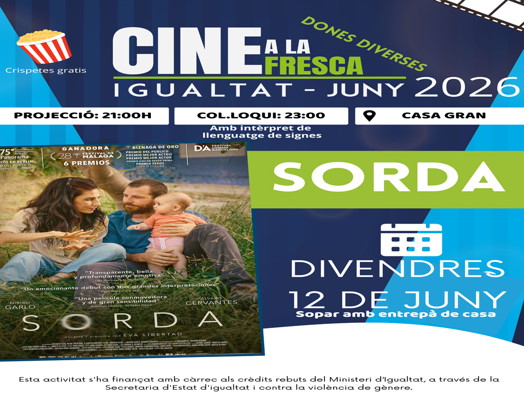 Cine a la fresca. Sorda