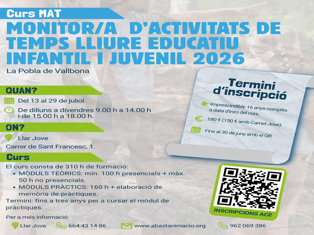 Curs monitor activitats de temps lliure