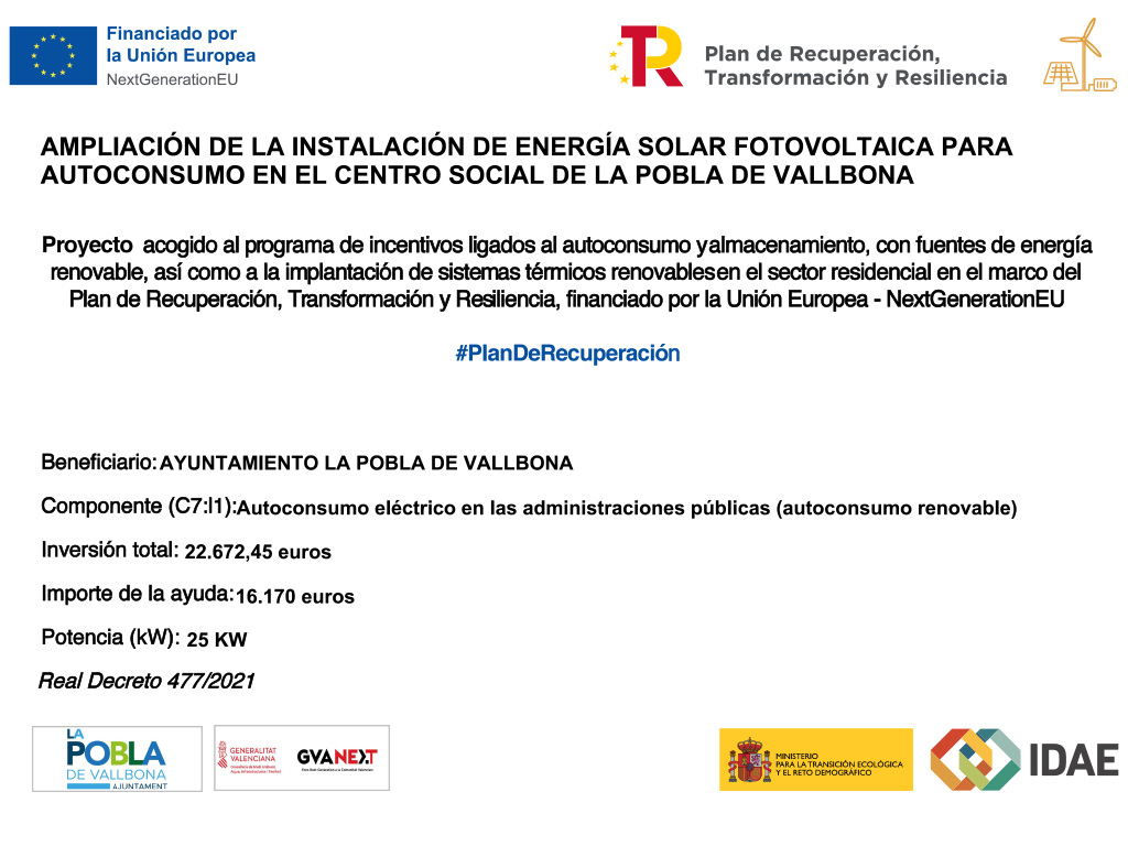 Completada la instalación de nuevas fotovoltaicas en el Centro Social
