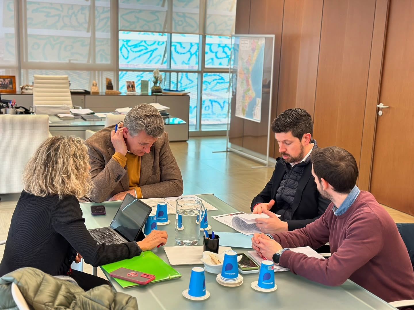 REUNIÓ AMB EL CONSELLER D’INFRAESTRUCTURES 